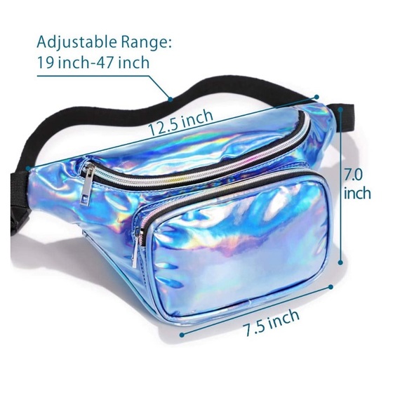 Silver Holographic Fanny Pack - Picture 3 of 3